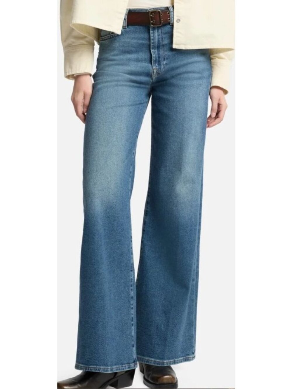 Seven 7 For all Man Kind Size 31 Ultra High Rise Jo Petite Sea Level NWT